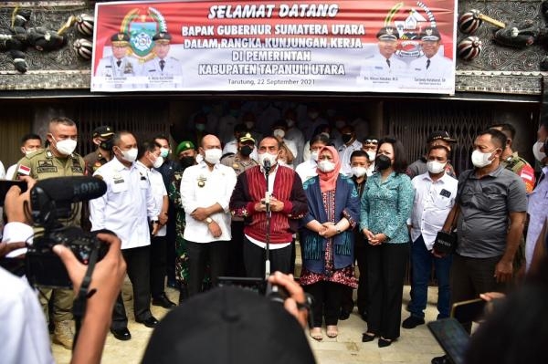 Gubernur Edy Rahmayadi Gelar Kunker ke Taput, Infrastruktur dan Pertanian Jadi Fokus di 2022